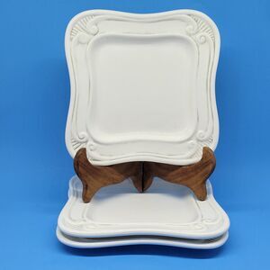 The Cellar Embossed 8" Square Salad Plates Set Of 3